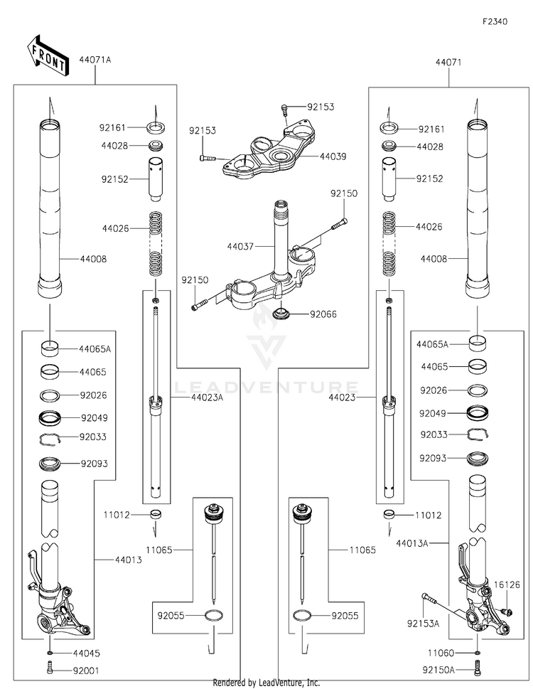 Front Fork Schematic