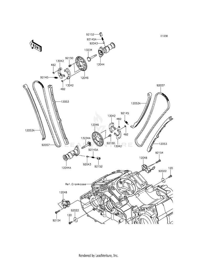 Camshaft(S)/Tensioner Schematic