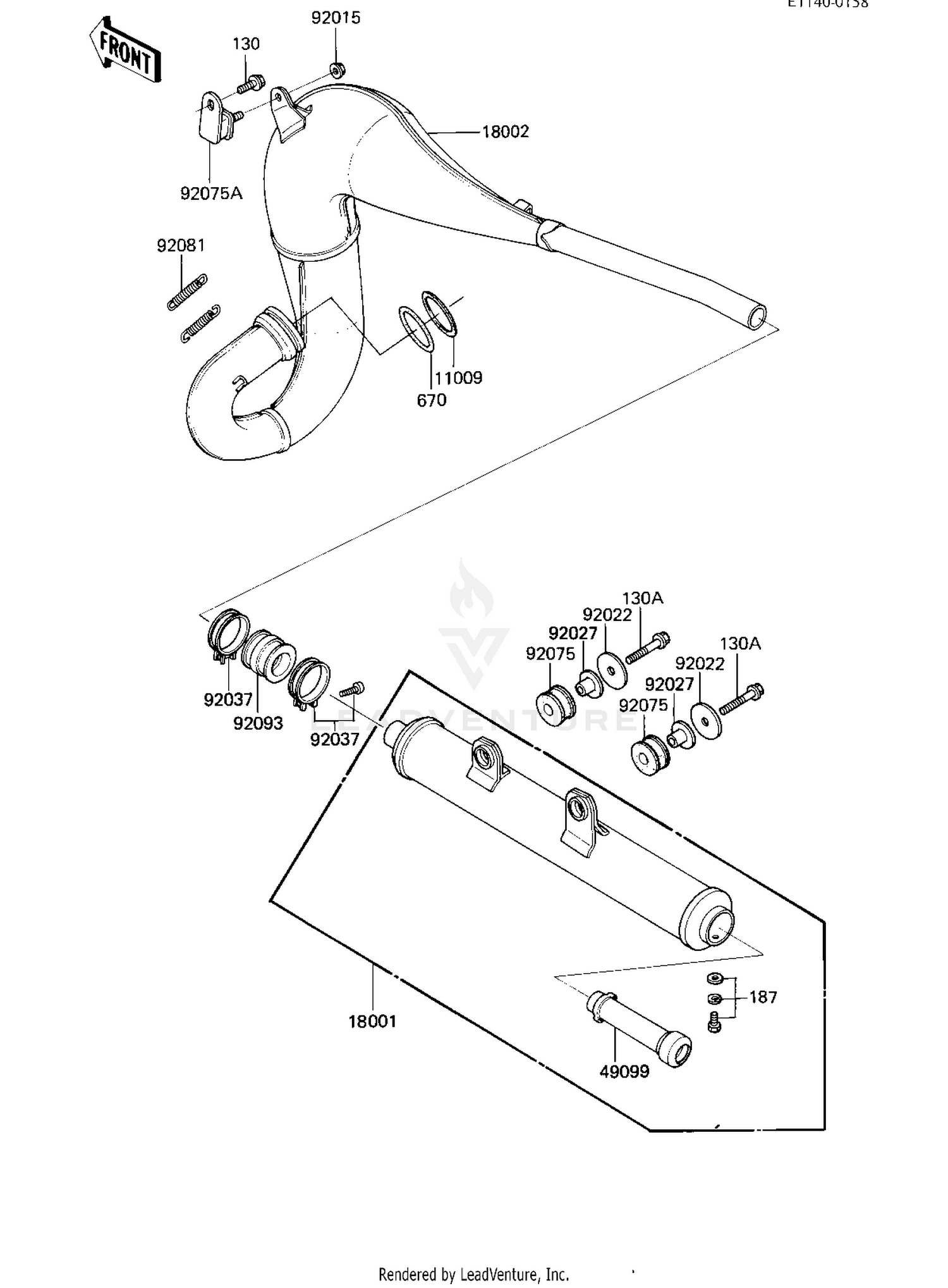 MUFFLER (KDX200-A1)