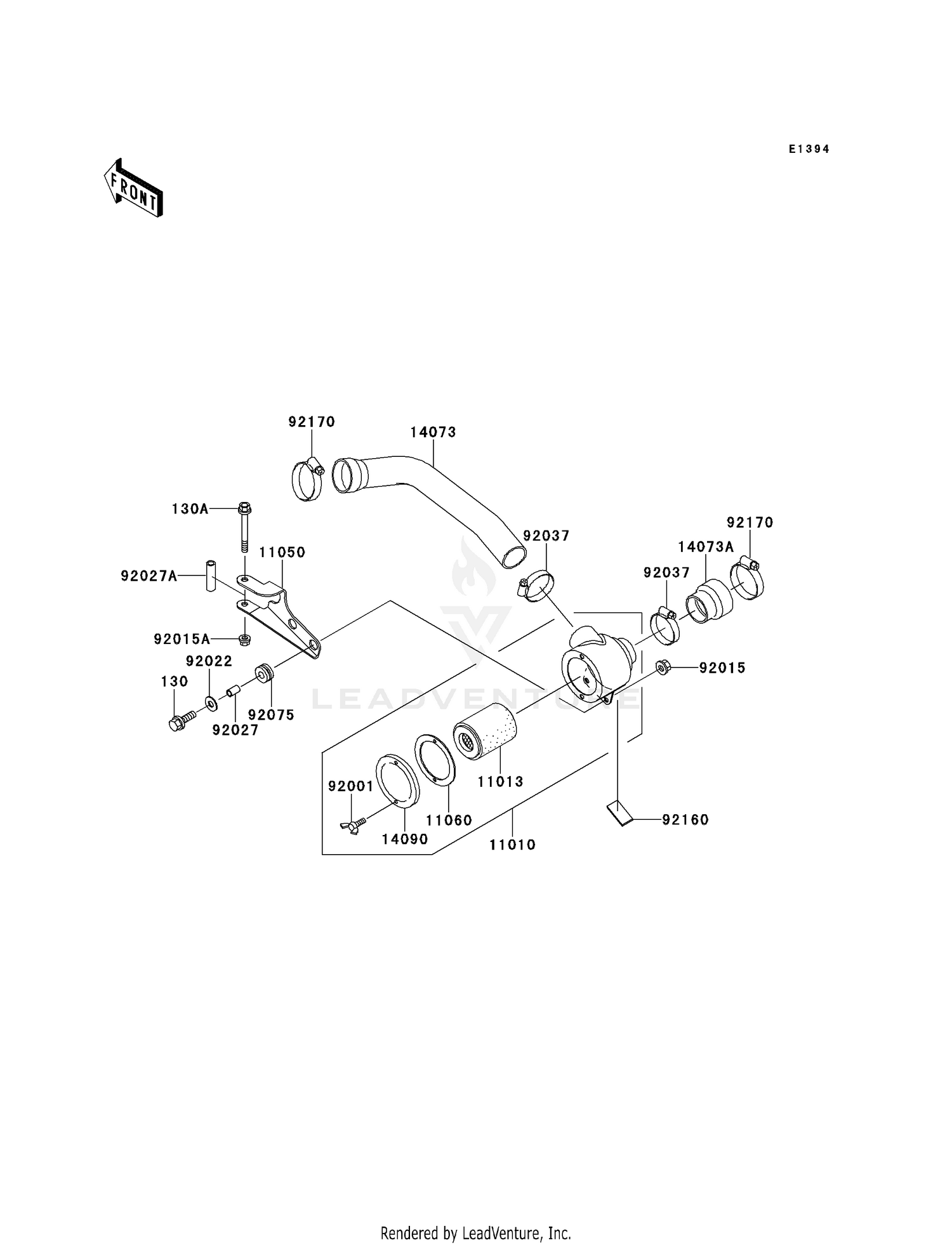 AIR CLEANER-BEL CON