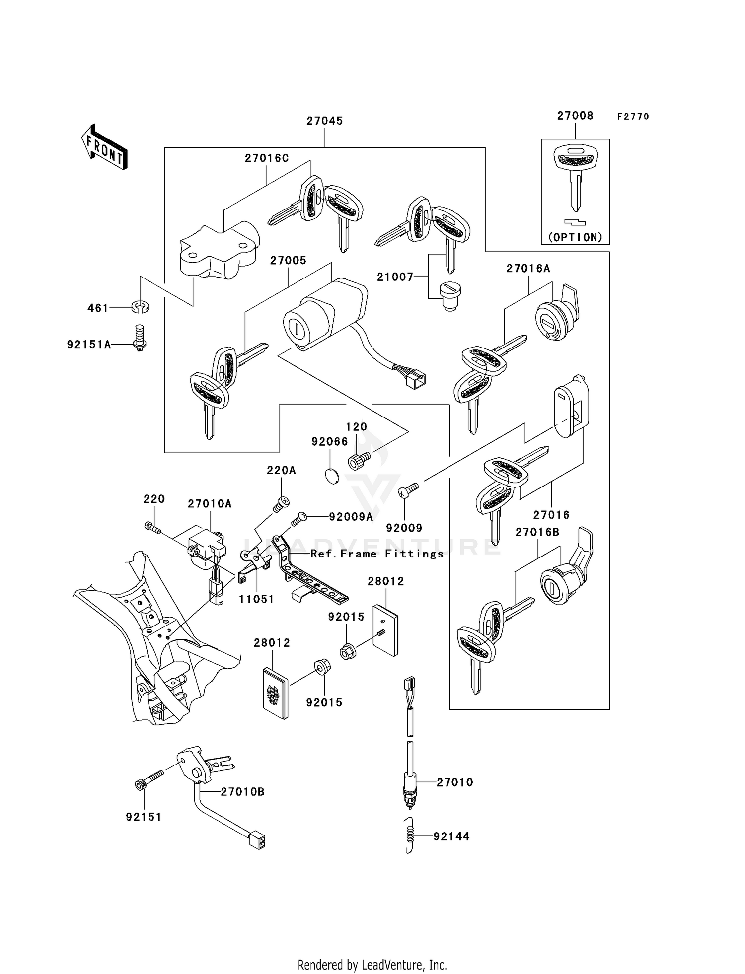 IGNITION SWITCH/LOCKS/REFLECTORS