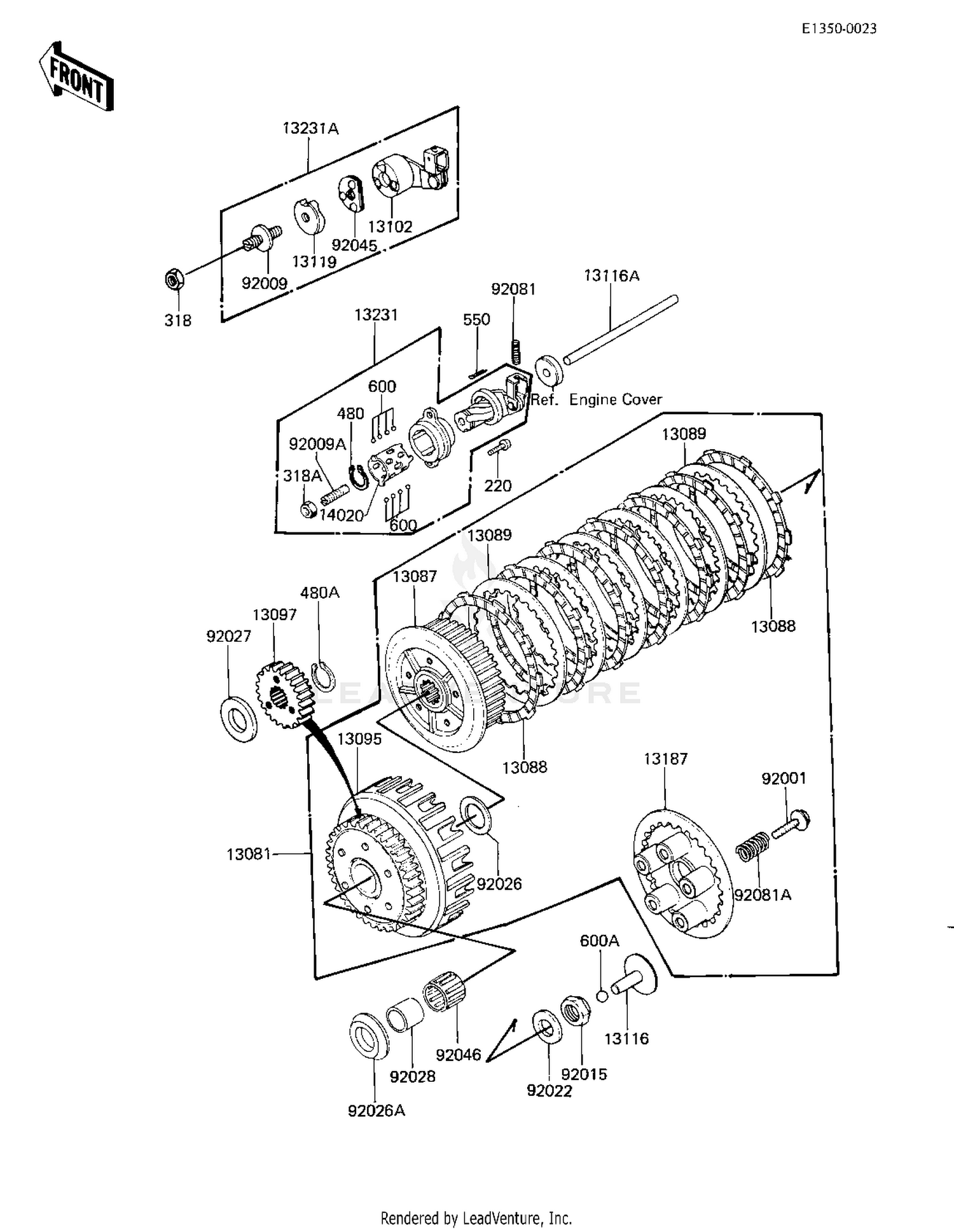 CLUTCH ('81 -'82 KZ750-E2/E3)