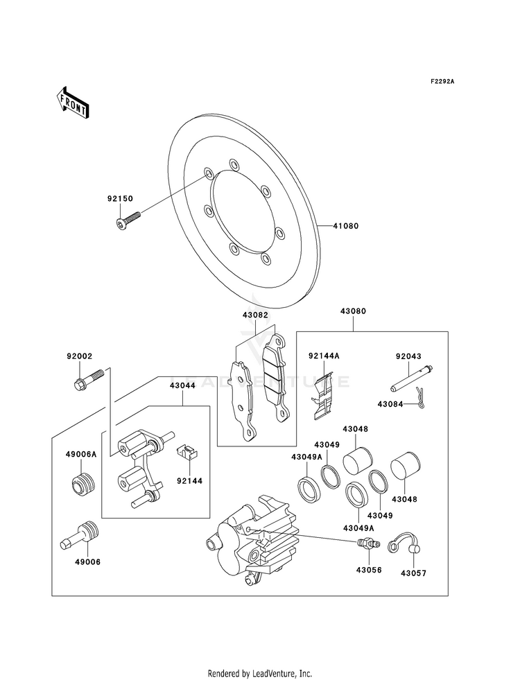 Front Brake (R4/R5) Schematic