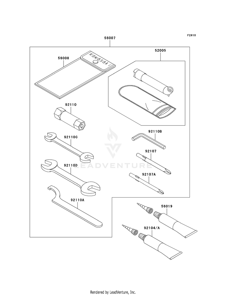 Owner's Tools KVF650H8F Brute Force 650 4x4i (2008) Schematic