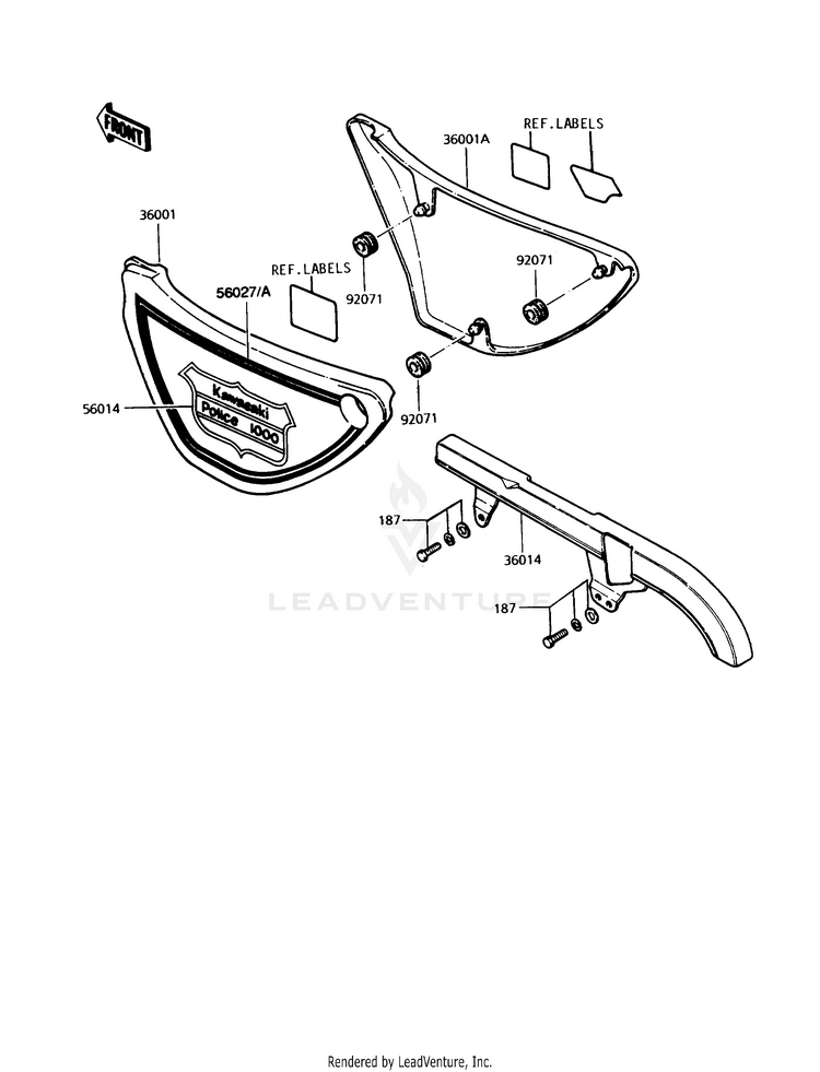 Side Covers/Chain Cover Schematic