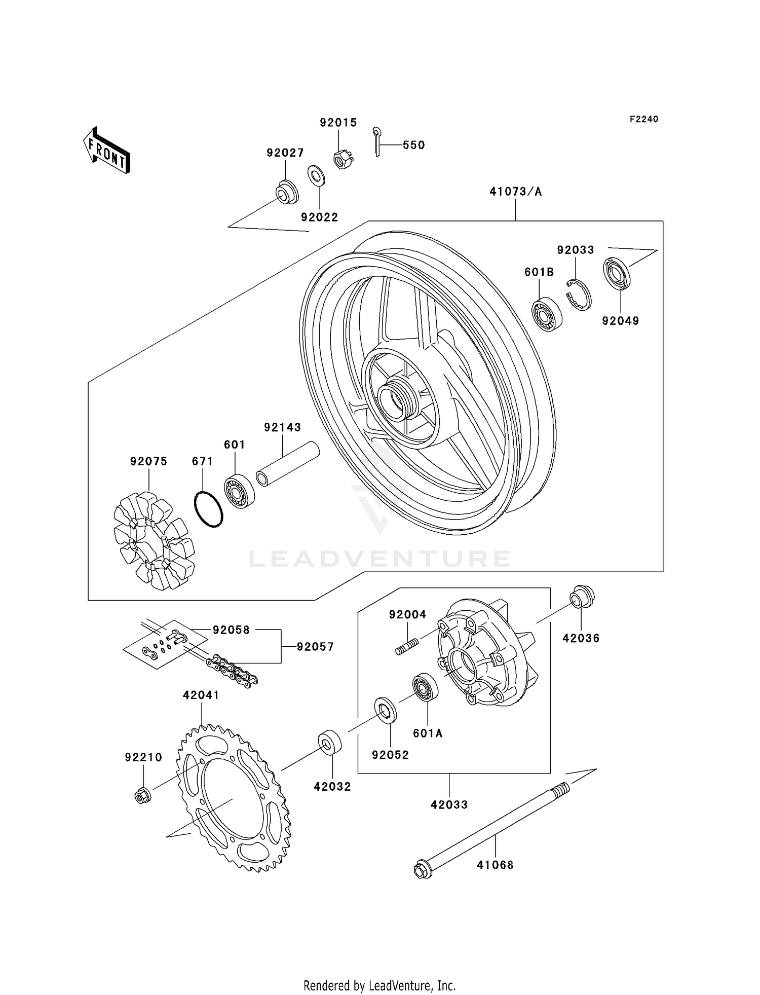 REAR WHEEL/CHAIN