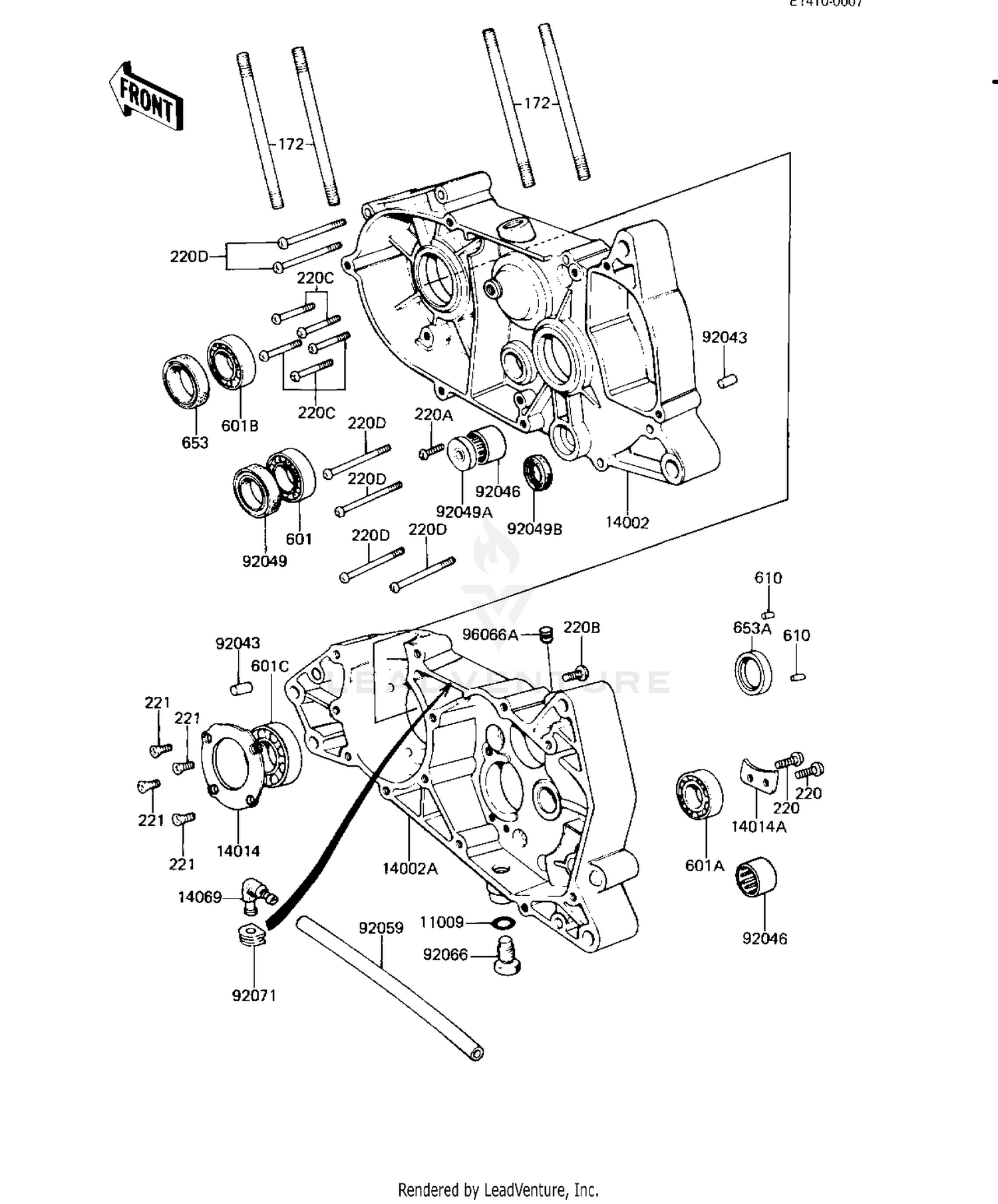 CRANKCASE ('82-'83 A9/A10)