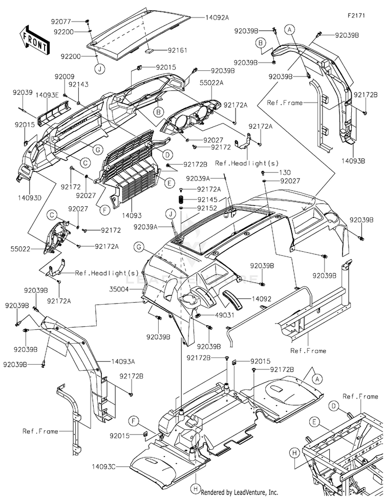 Front Fender(S) Schematic