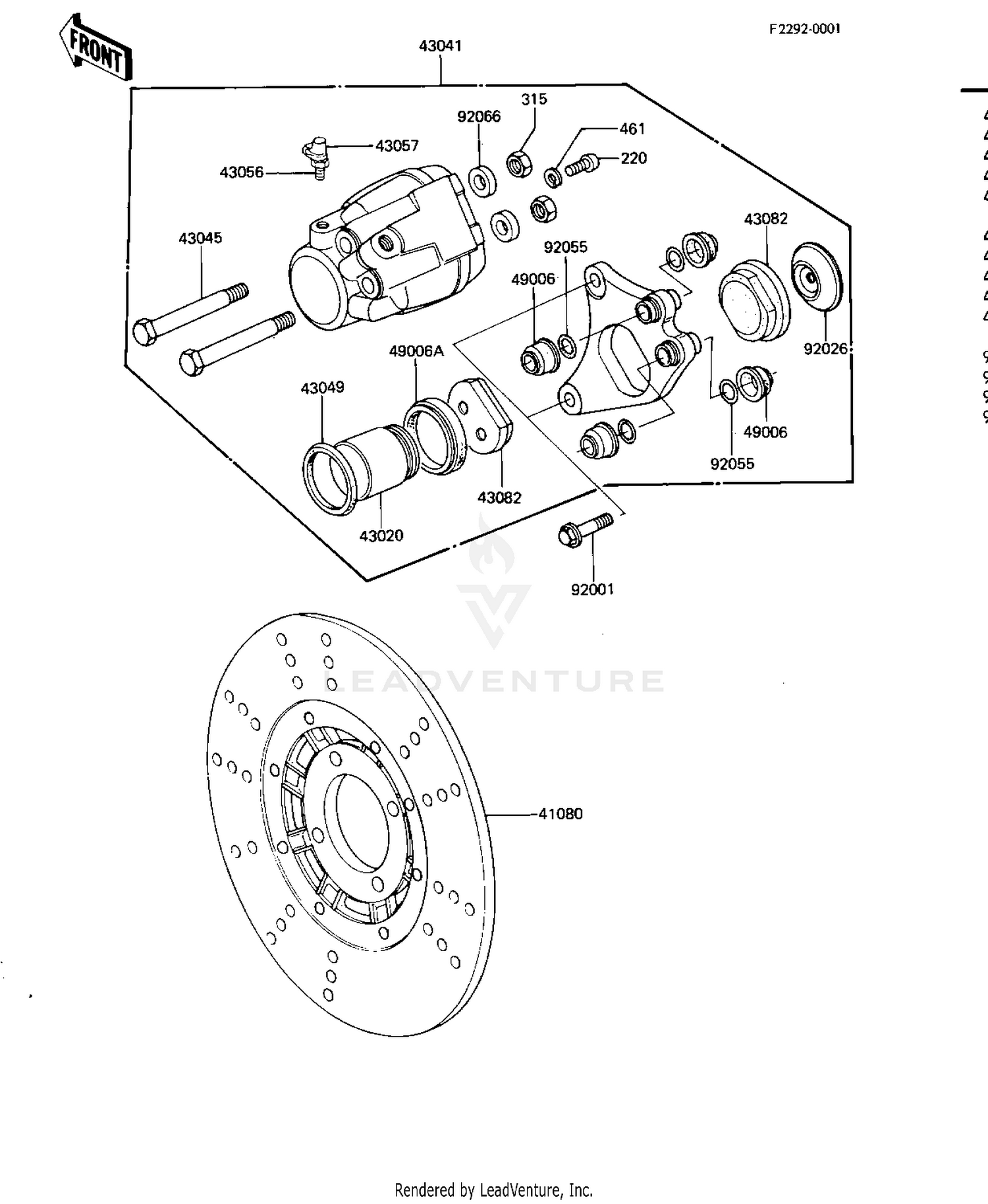 FRONT BRAKE (KZ440-D2/D3/D4)