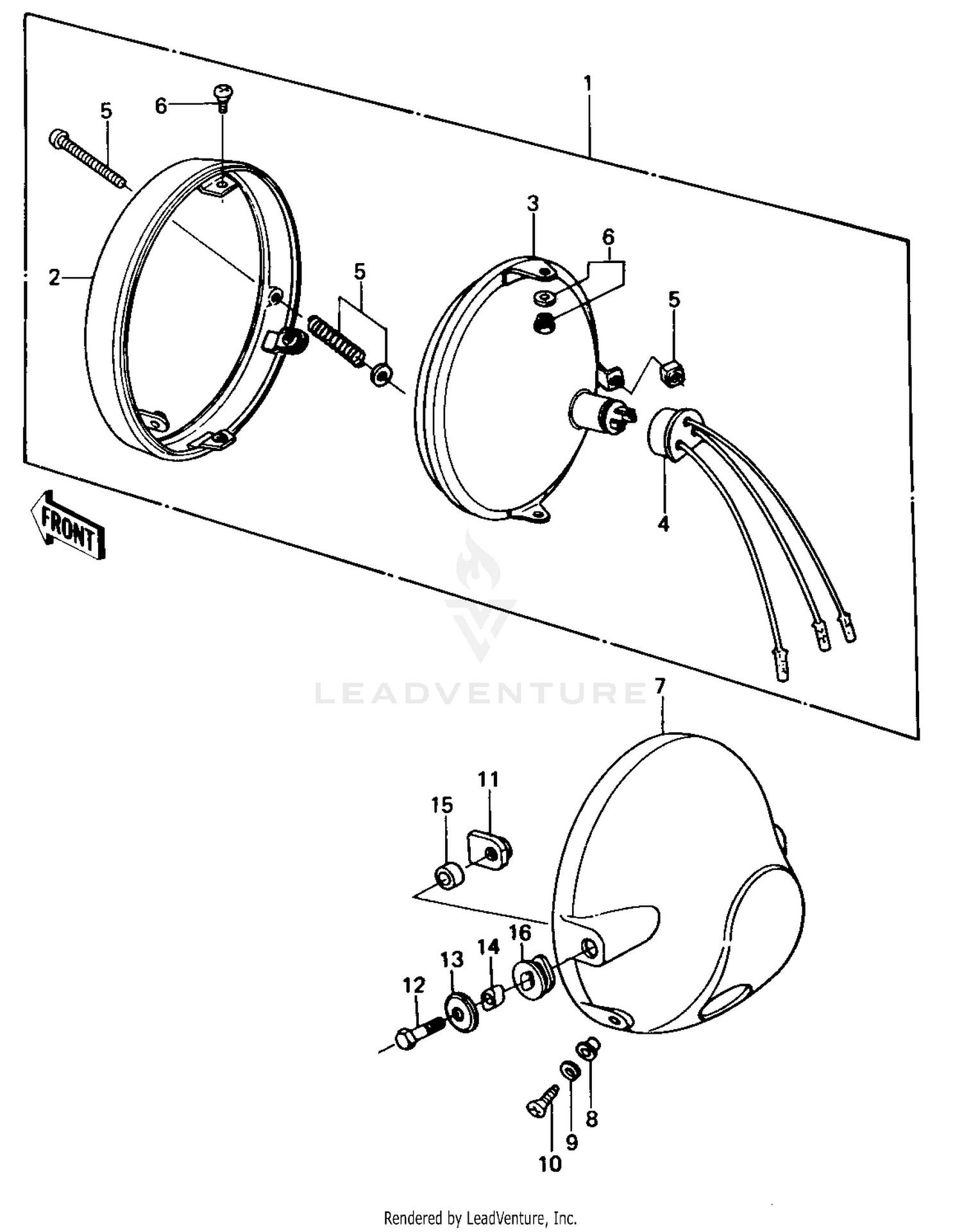 HEADLIGHT ('80 B1)
