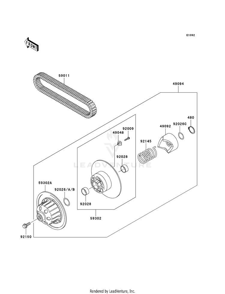 Driven Converter/Drive Belt Schematic