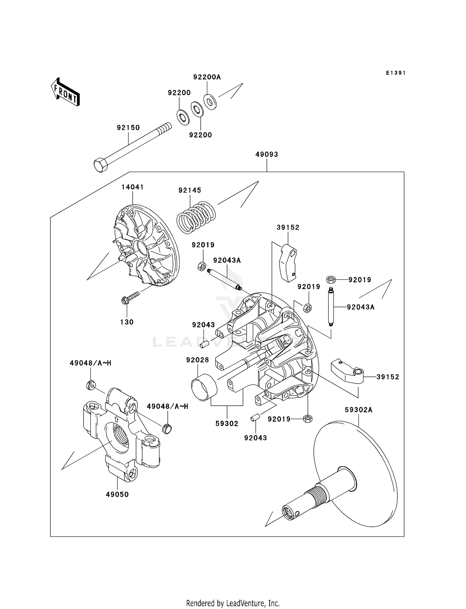 92145-0038 SPRING,DRIVE