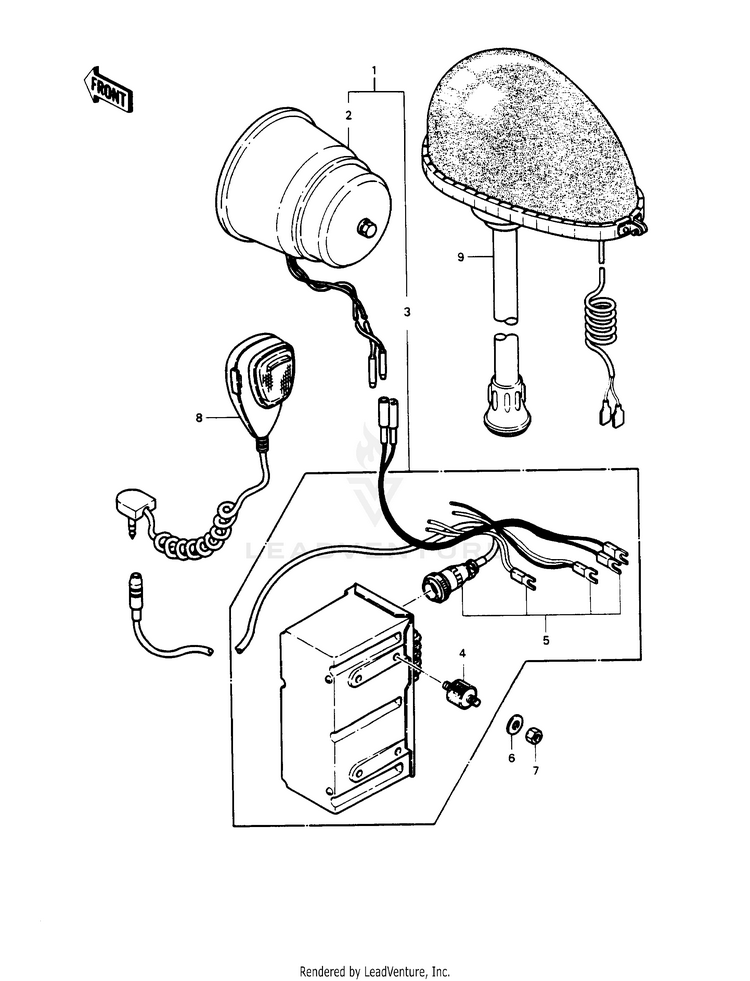 Siren/Pole Lamp (Option) Schematic