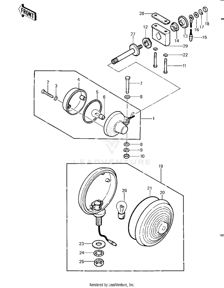Turn Signals ('79-'81 C2/C3/C4) Schematic