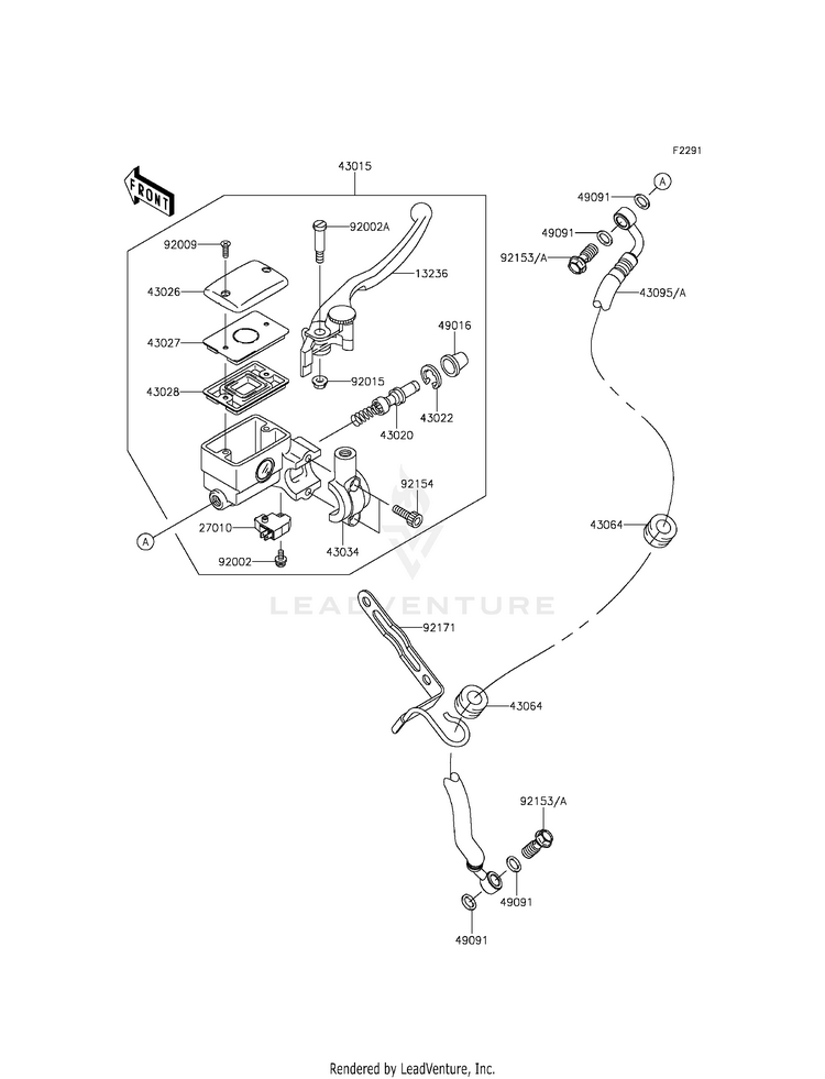 Front Master Cylinder Schematic