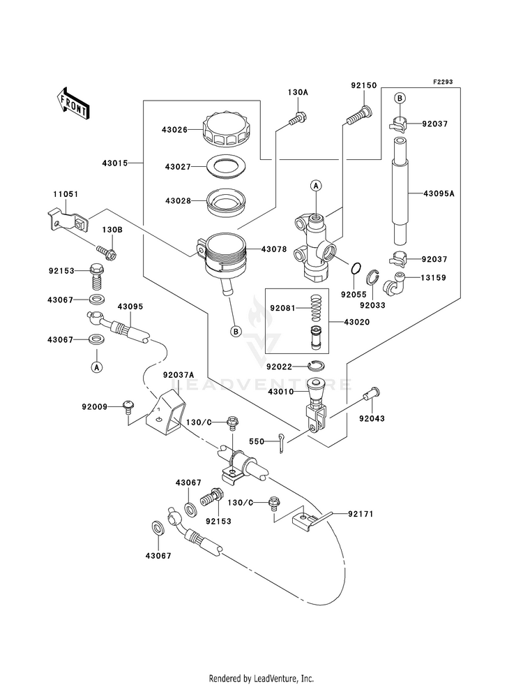 Rear Master Cylinder Schematic