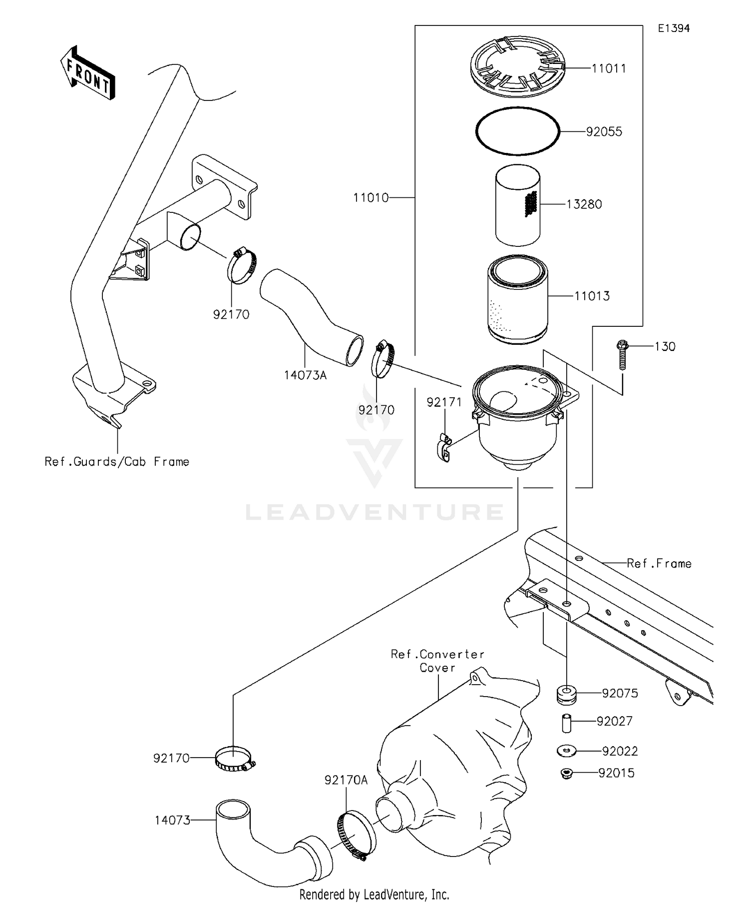 Air Cleaner-Belt Converter