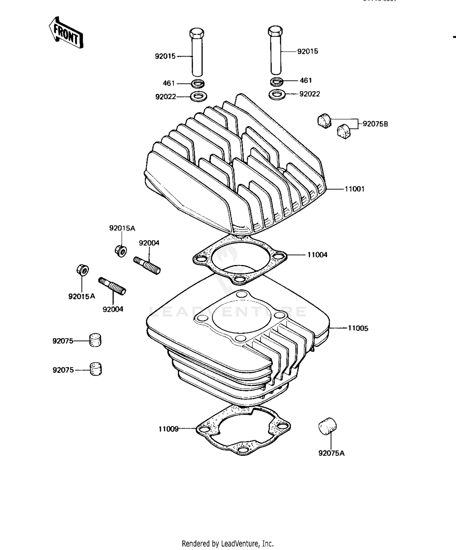 CYLINDER HEAD/CYLINDER ('82-'83 A9/A10)