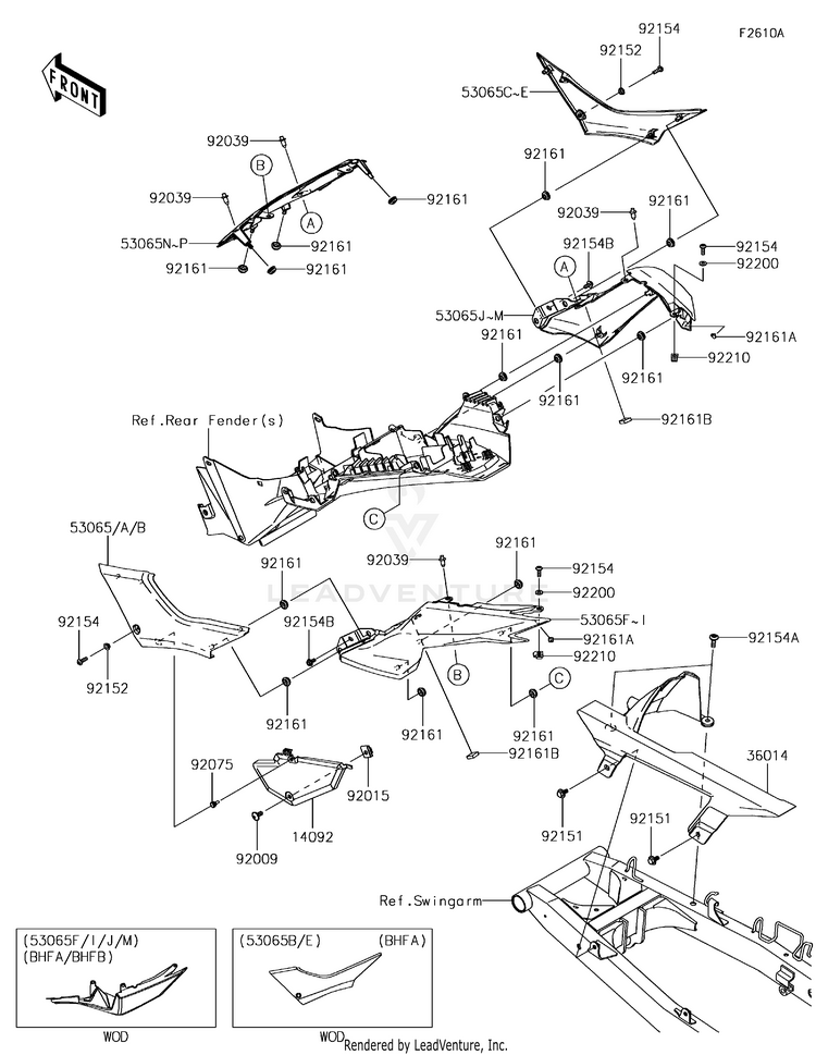 Side Covers/Chain Cover(Bhf-Bhfb) Schematic