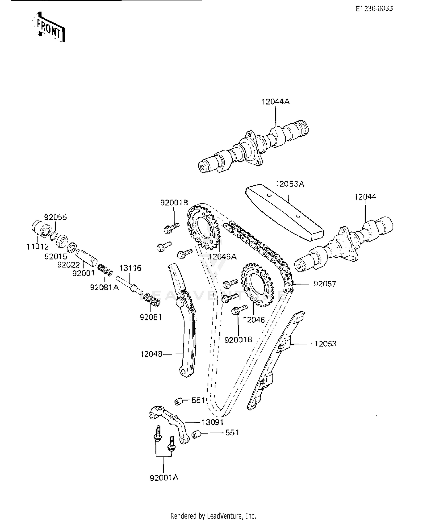 CAMSHAFTS/CHAIN/TENSIONER