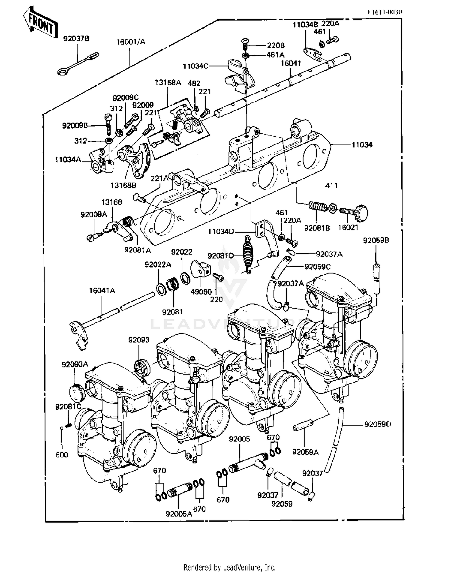 CARBURETOR ASSY ('82-'83 C3/C4)