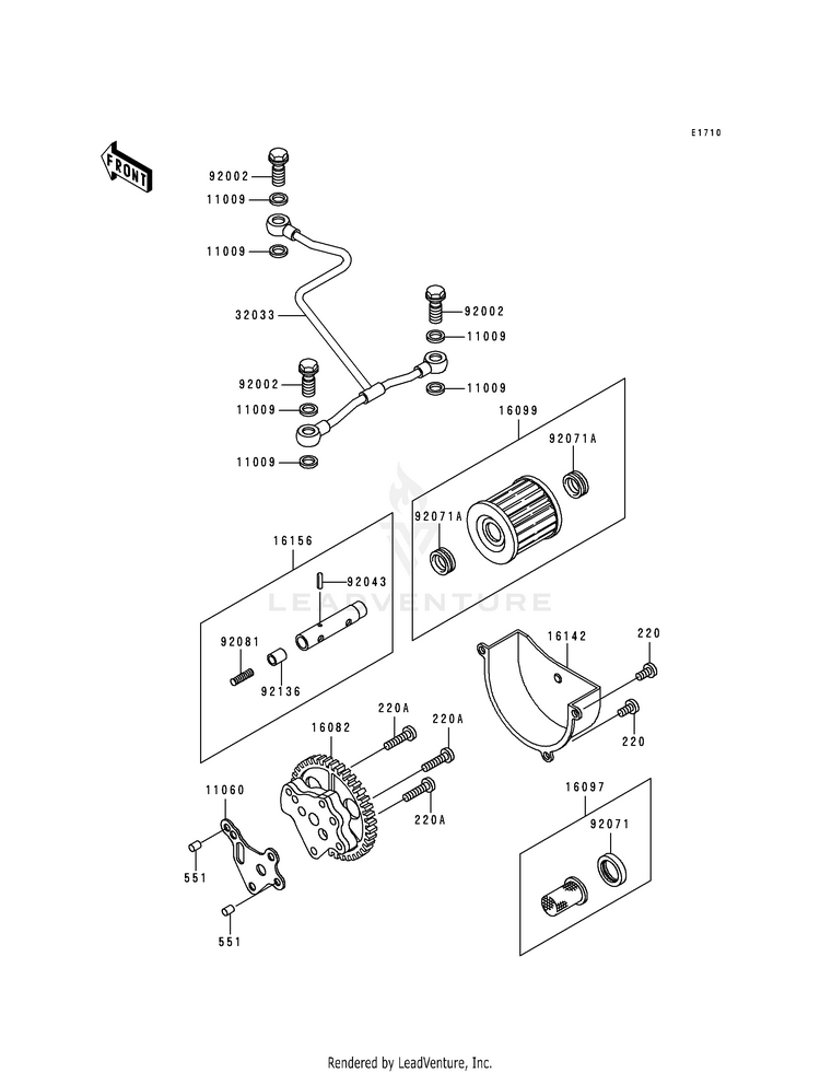 Oil Pump/Oil Filter Schematic