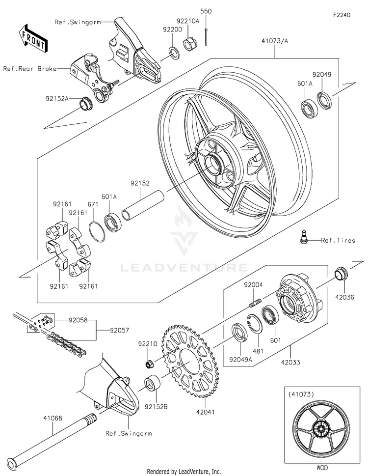 Rear Wheel/Chain Schematic
