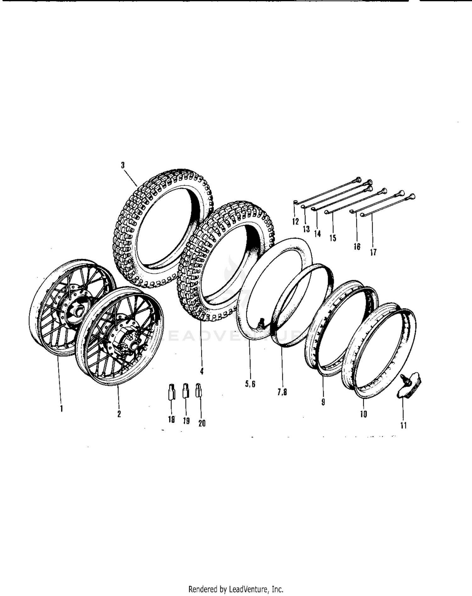 WHEELS/TIRES ('71-'73 F7/F7-A/F7-B)