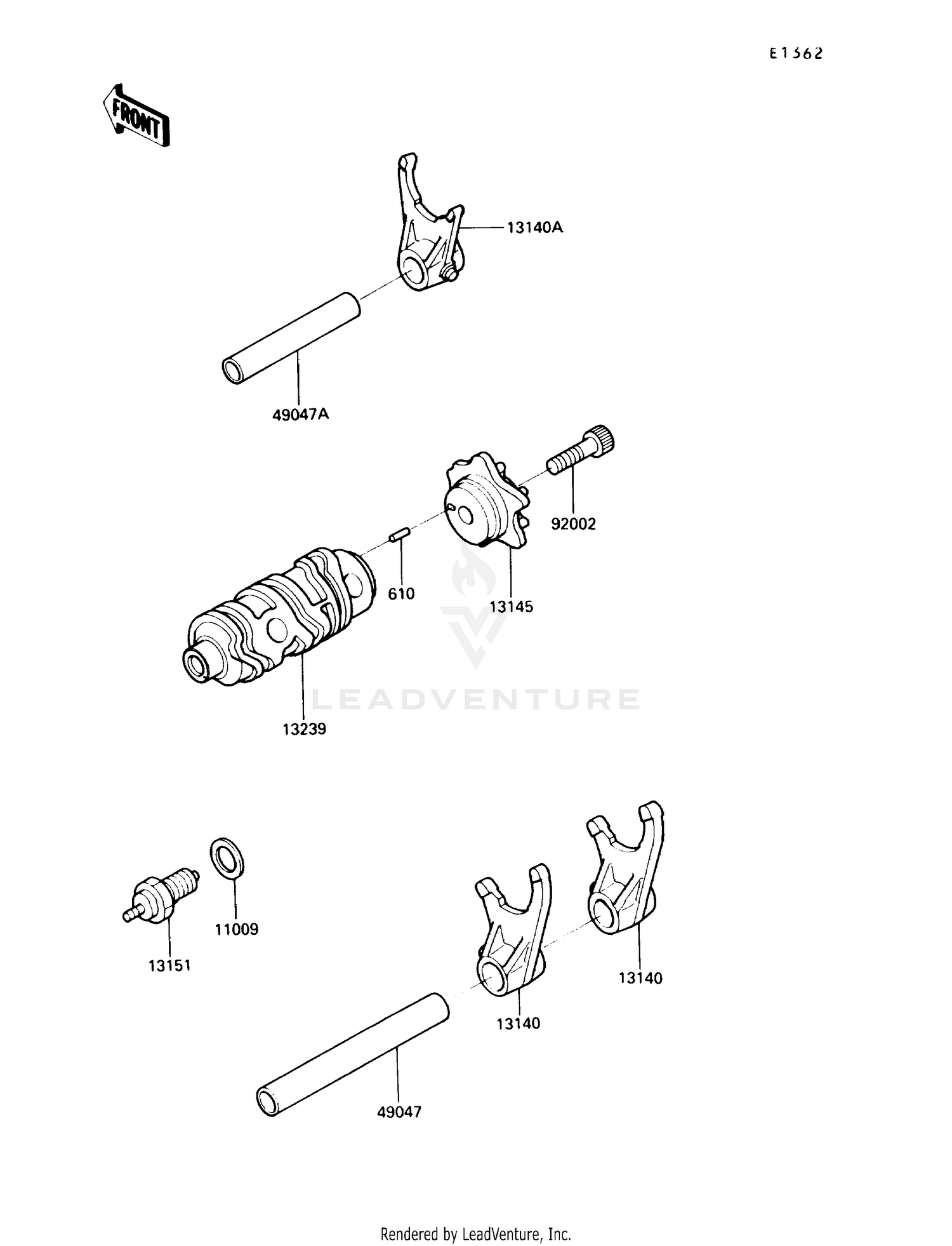 CHANGE DRUM/SHIFT FORK