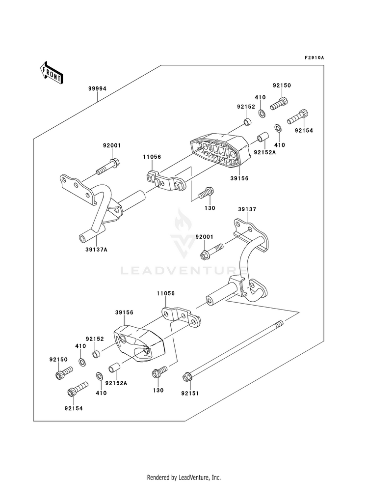 Accessory (Engine Guard) EX300BEF Ninja 300 ABS (2014) Schematic