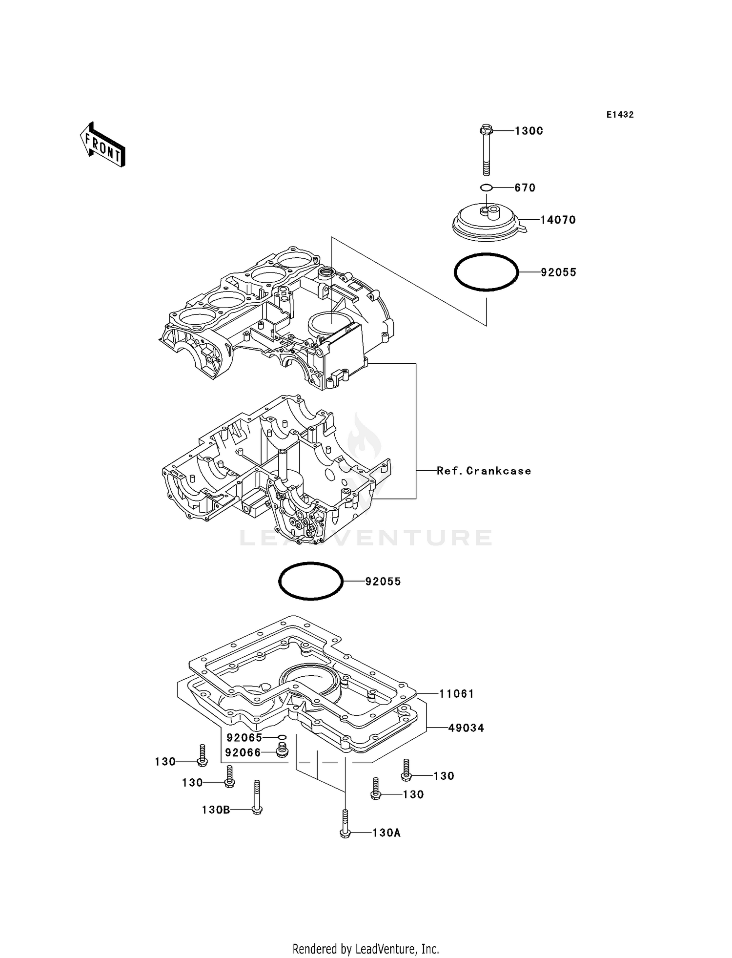 BREATHER COVER/OIL PAN