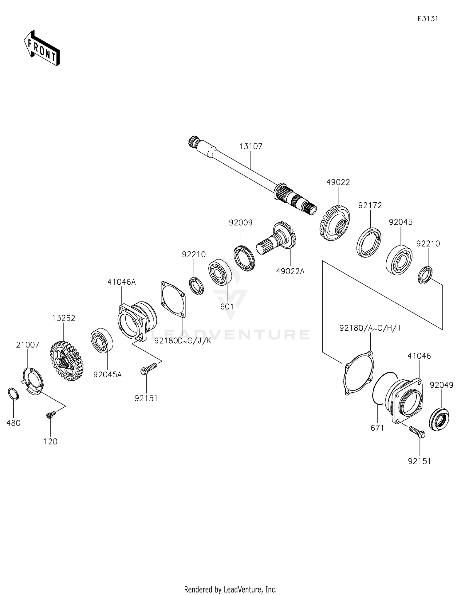 Front Bevel Gear