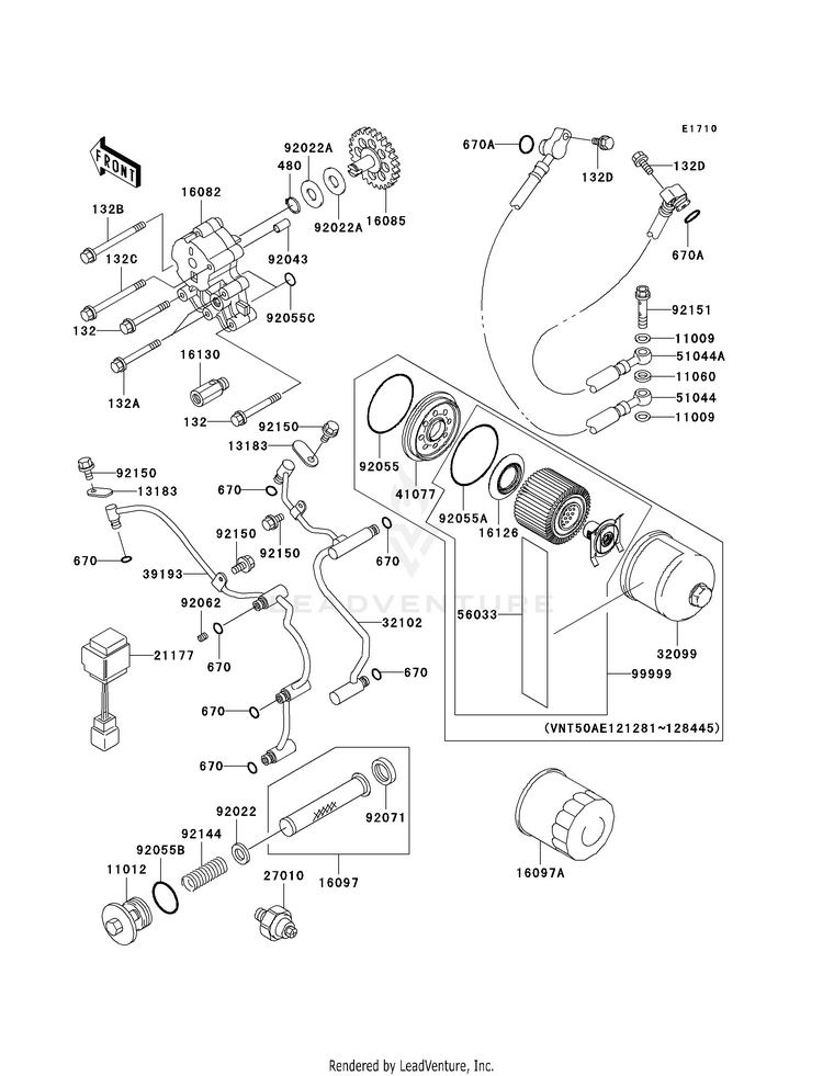 Oil Pump/Oil Filter Schematic