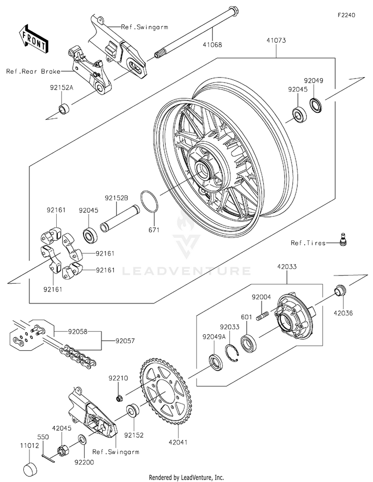 Rear Wheel/Chain Schematic
