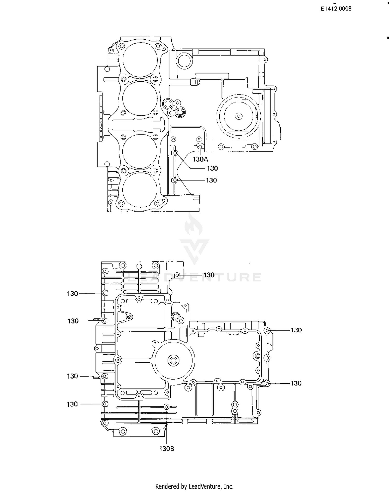 CRANKCASE BOLT & STUD PATTERN