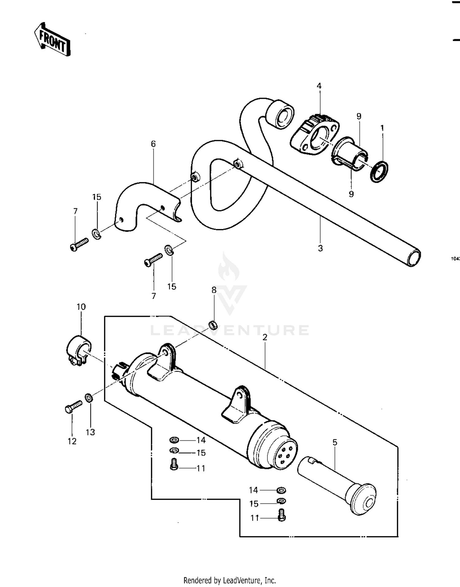 MUFFLER ('83 KLT200-C1)