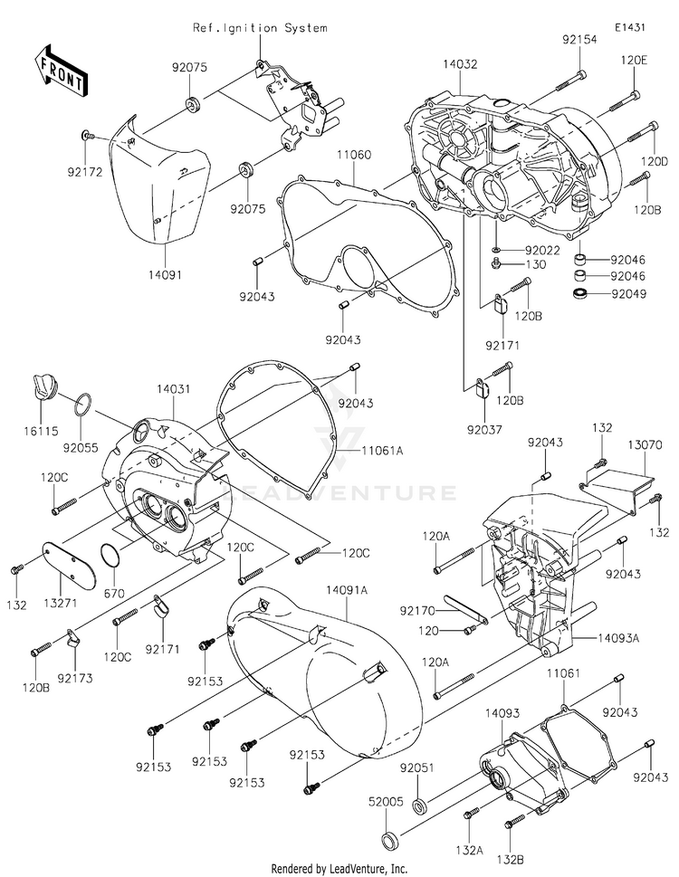 Engine Cover(S) Schematic