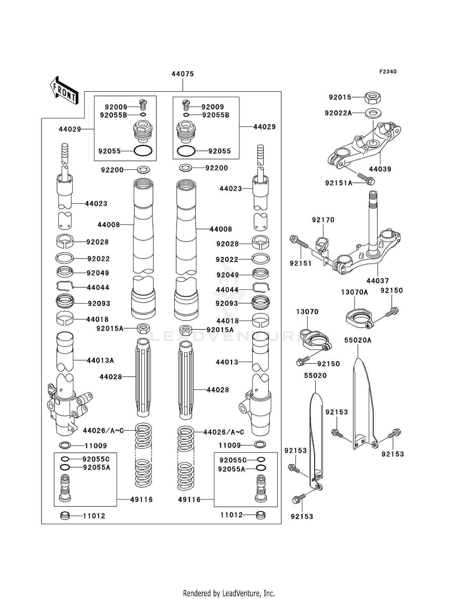 FRONT FORK (A6F)