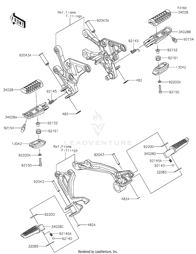 Footrests Schematic