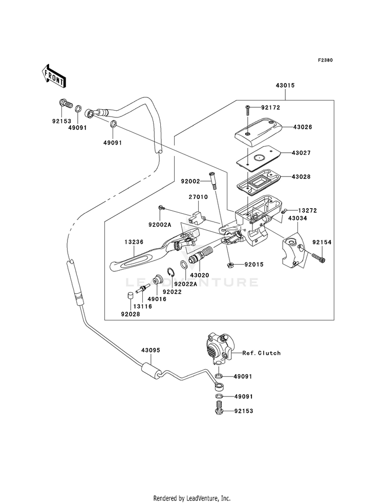 Clutch Master Cylinder Schematic