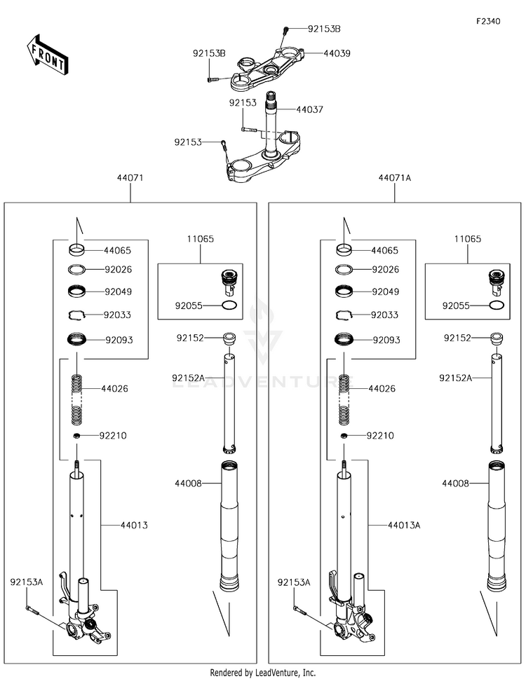 Front Fork Schematic