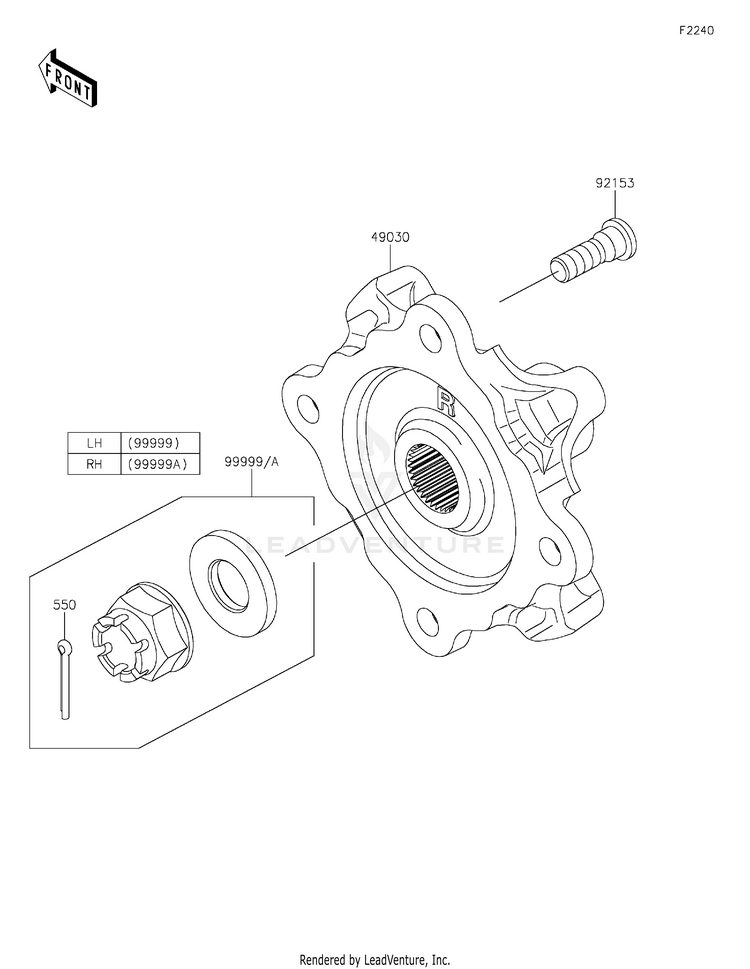 Rear Hubs/Brakes Schematic