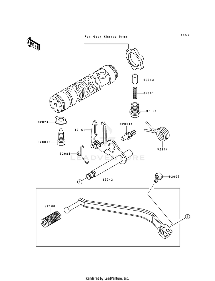 Gear Change Mechanism Schematic
