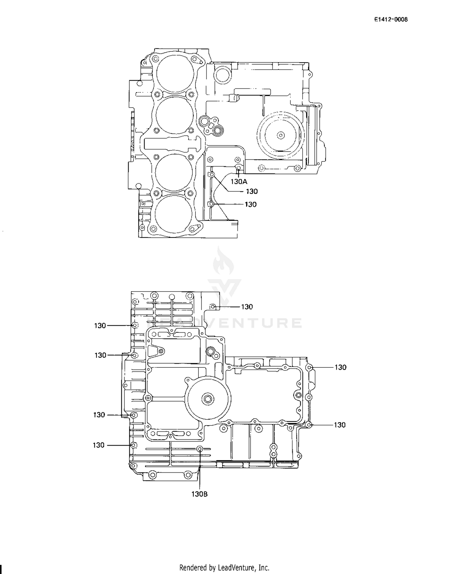 CRANKCASE BOLT & STUD PATTERN