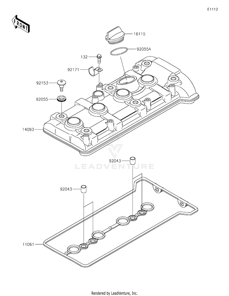 Cylinder Head Cover Schematic
