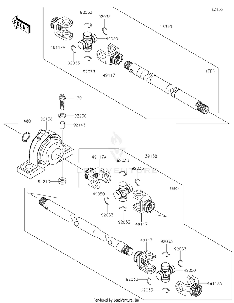 Drive Shaft-Propeller Schematic