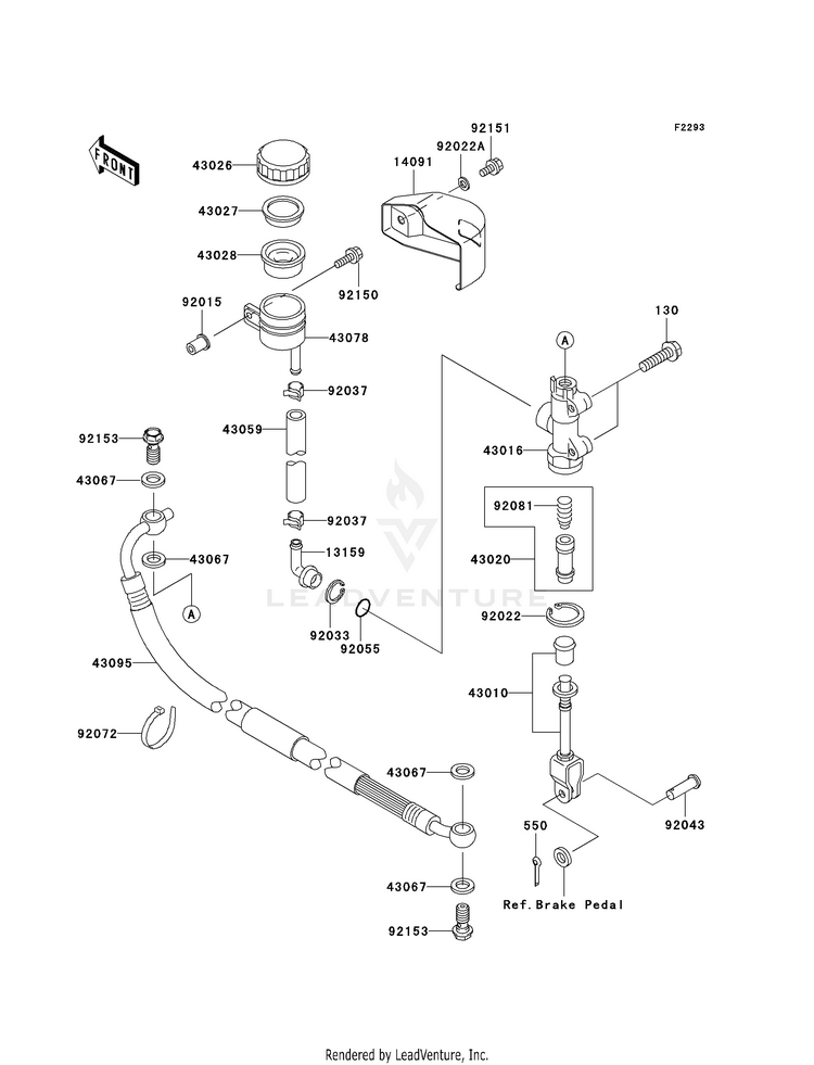 Rear Master Cylinder Schematic