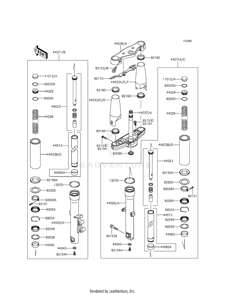 Front Fork Schematic
