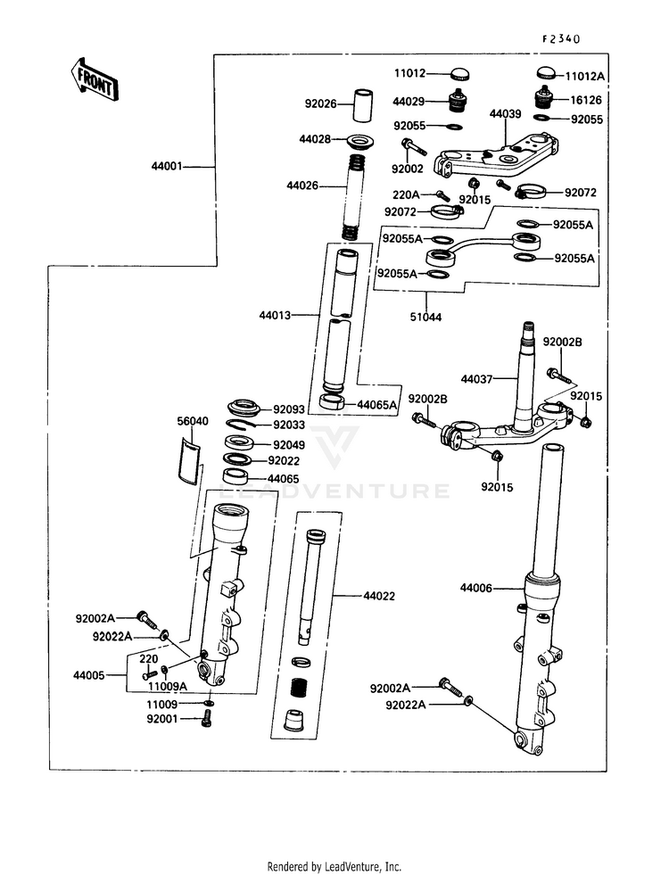 Front Fork Schematic