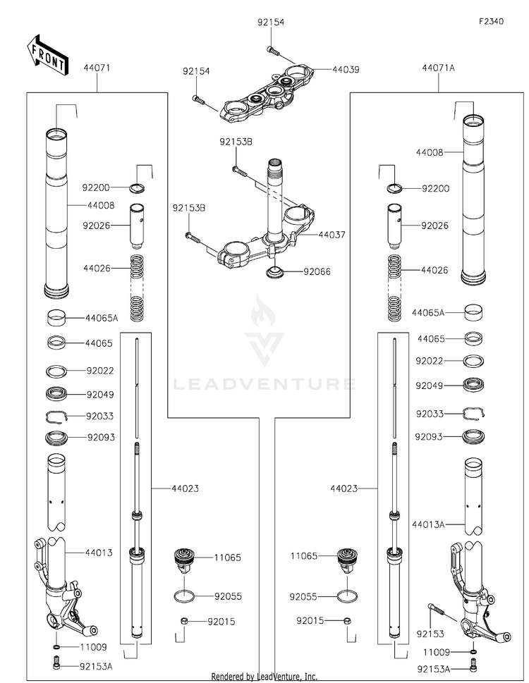 Front Fork Schematic